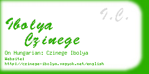 ibolya czinege business card